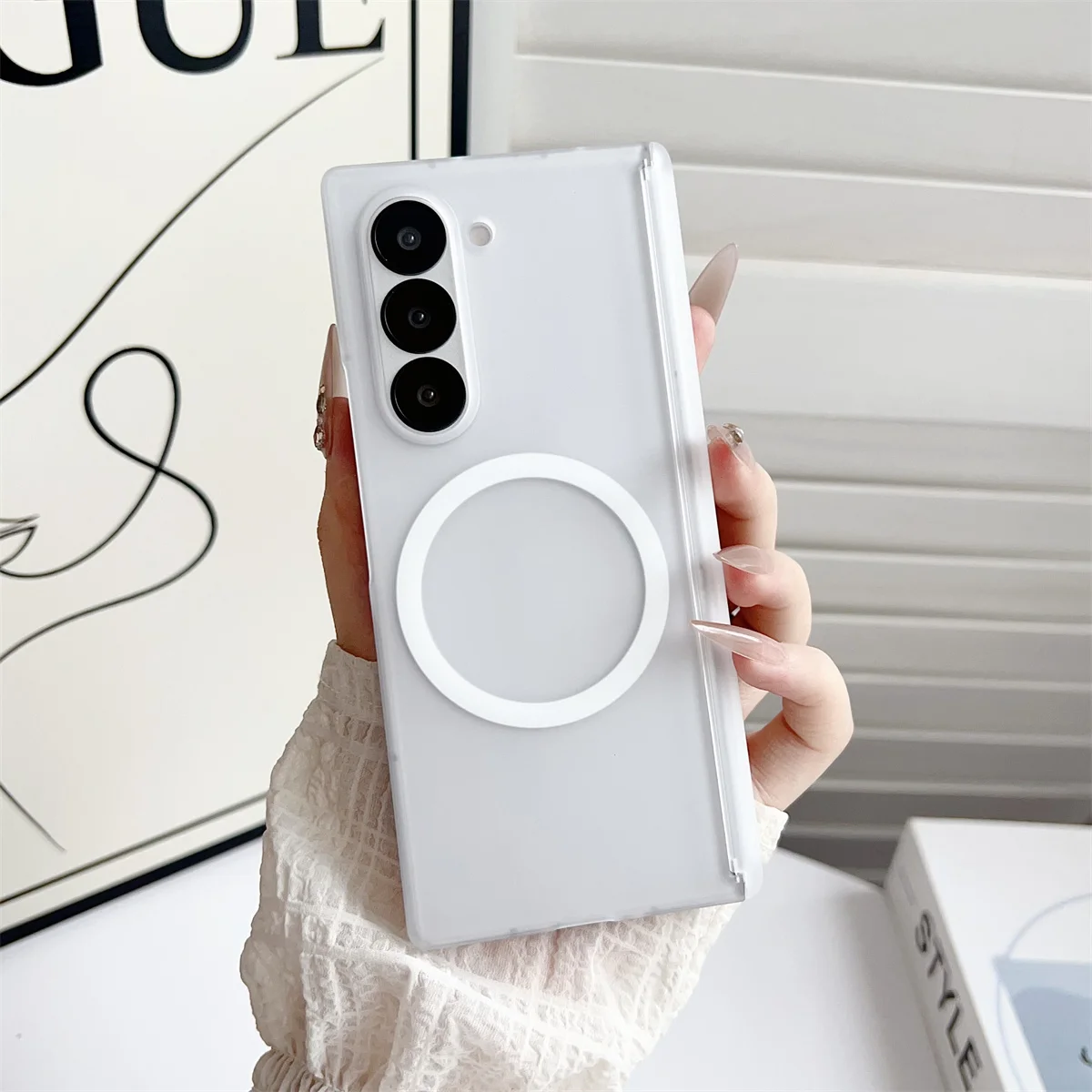 Matte Frosted Case - Magnetic Phone Case Frosted Translucent for