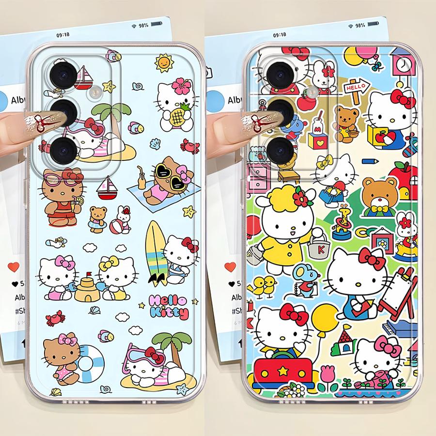 Phone Cases Hello Kitty - Various Cute Hello Kitty Clear Phone