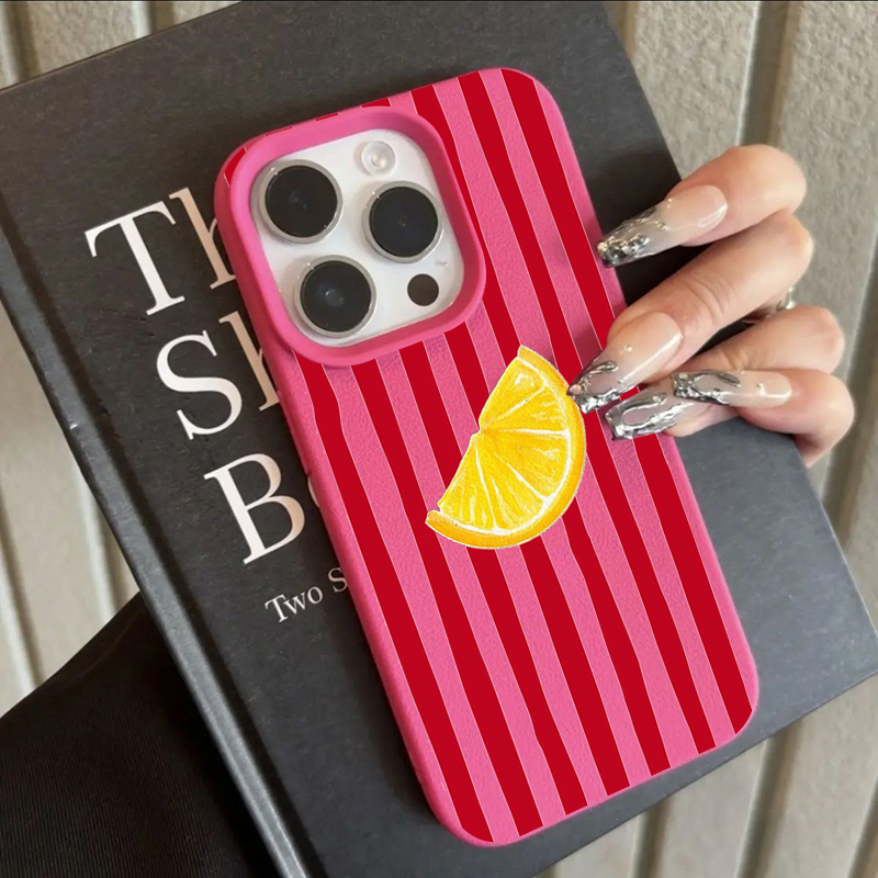 Phone Cases For Iphone 15 - Fashion Lemon Pattern TPU Silicone Phone