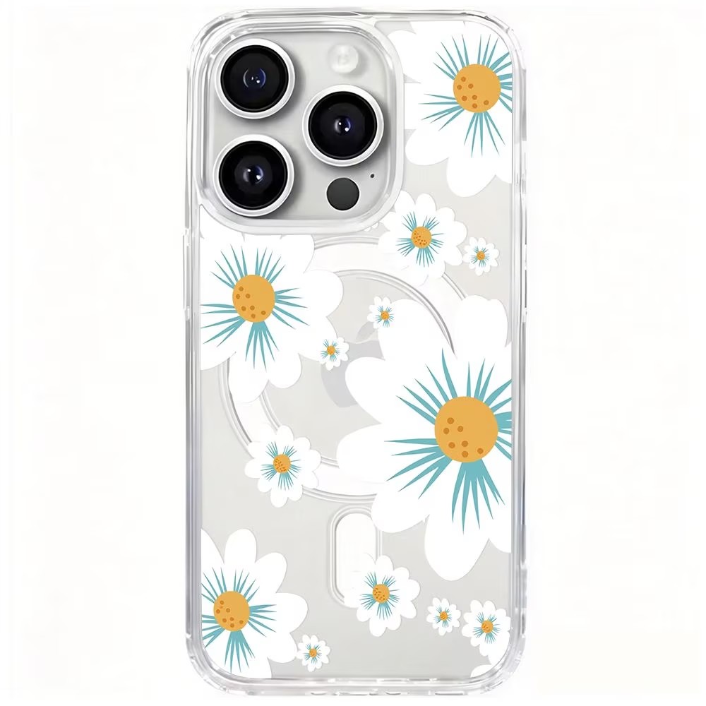 Phone Cases Magsafe - Floral Print Phone Case For iPhone