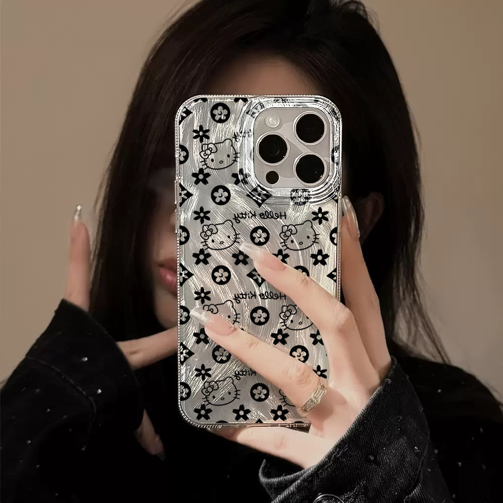 Phone Cases Hello Kitty - Luxury Fashion Laser HelloKitty Phone Case