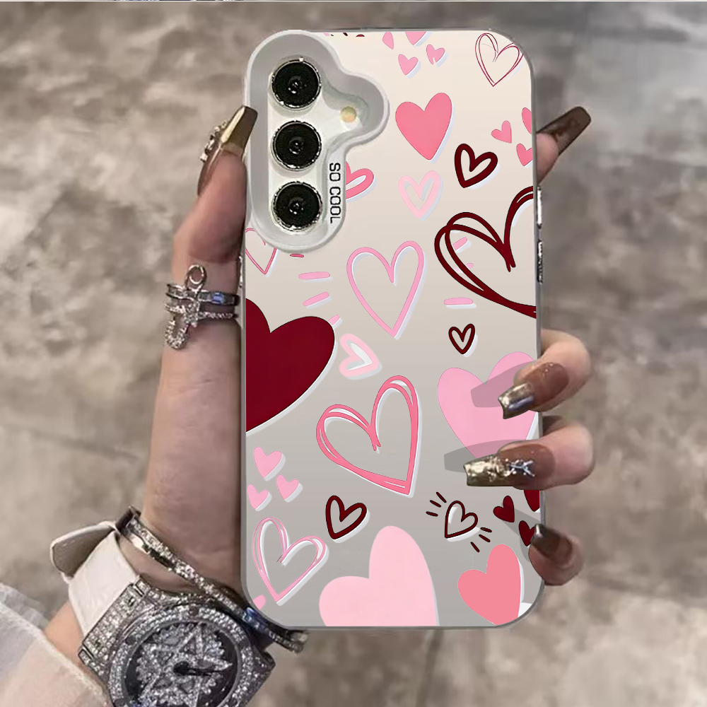 Phone Cases Samsung S24 - Modern Romance Hearts Design For Samsung