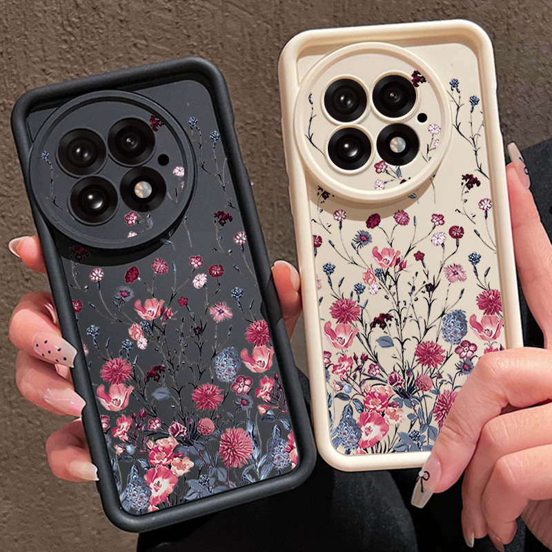 Phone Cases For Iphone 15 - Retro Flowers Pattern Phone Case For
