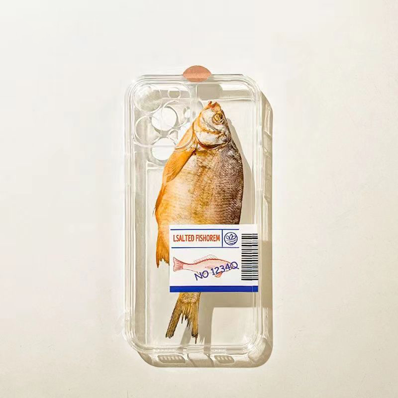 Phone Cases Ugly - Ins Style Salted Fish Transparent Phone