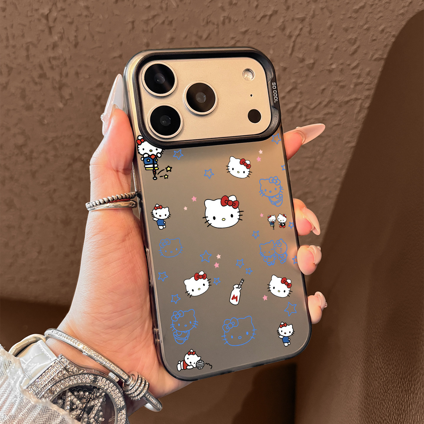 Cute Blue Hello Kitty Pattern  - Phone Cases Hello Kitty review and price