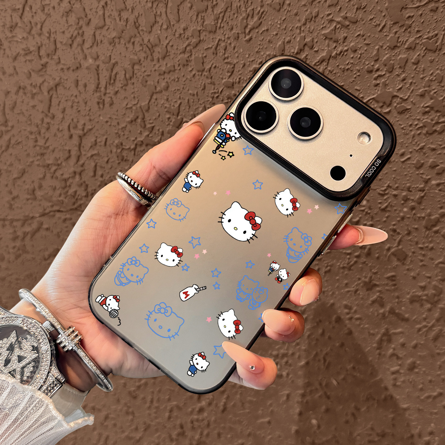 Cute Blue Hello Kitty Pattern  - Phone Cases Hello Kitty review and price