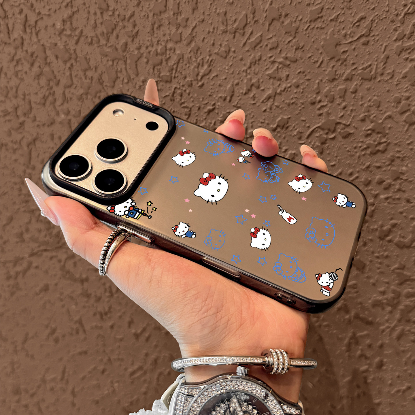 Cute Blue Hello Kitty Pattern  - Phone Cases Hello Kitty review and price