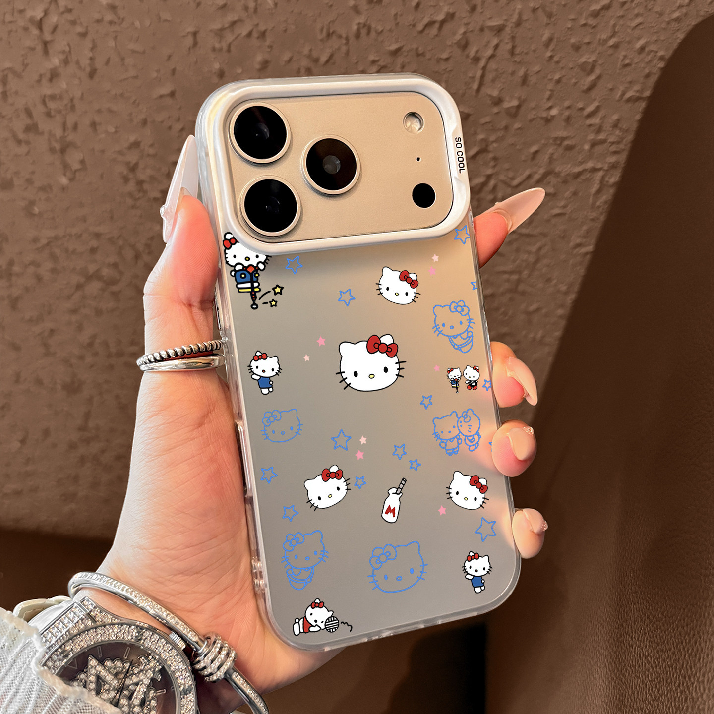 Cute Blue Hello Kitty Pattern  - Phone Cases Hello Kitty review and price