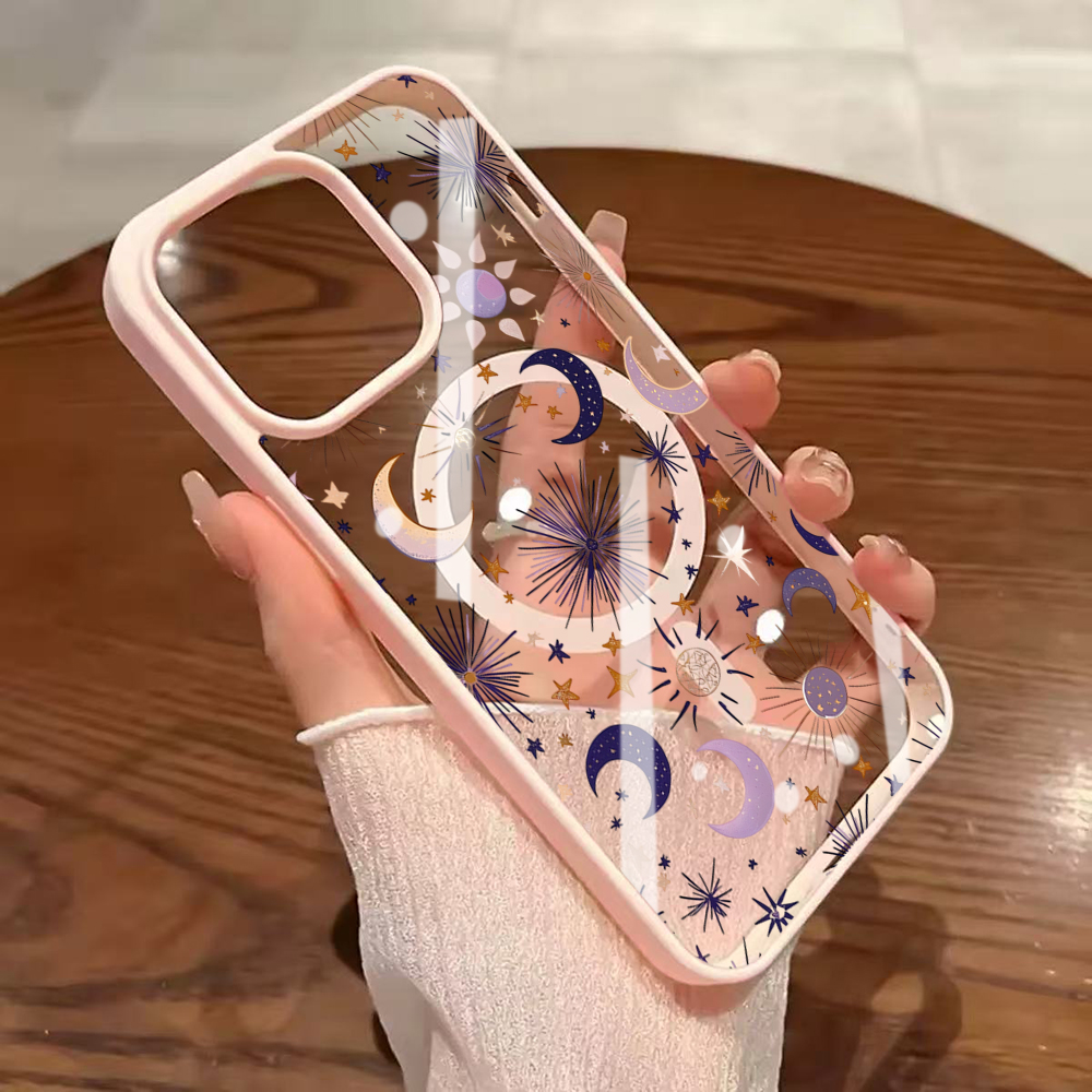 Stars Moon Y2K Clear Case For  - Phone Cases Magsafe review and price