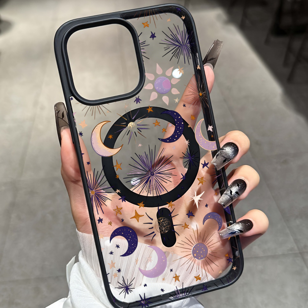 Stars Moon Y2K Clear Case For  - Phone Cases Magsafe review and price
