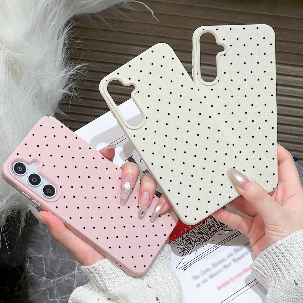 Ins Polka Dots Phone Case For  - Phone Cases Samsung S24 review and price