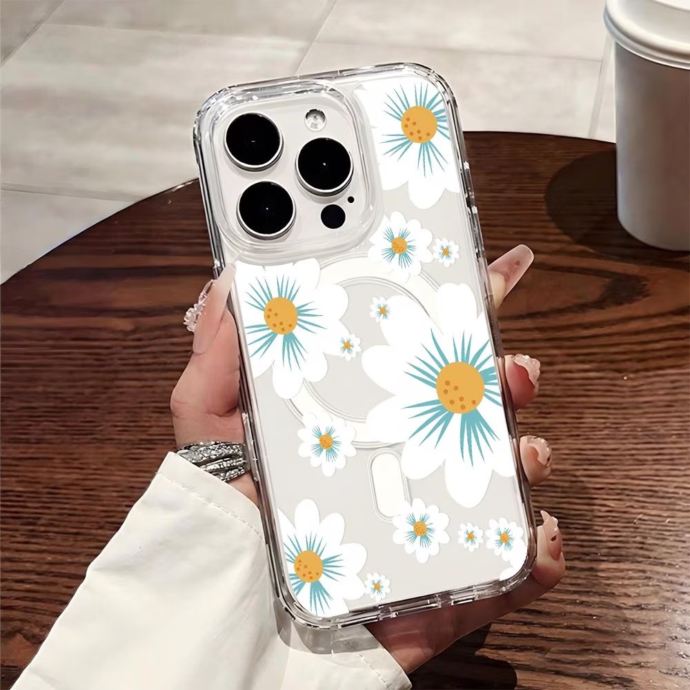Floral Print Phone Case For iP - Phone Cases Magsafe review and price