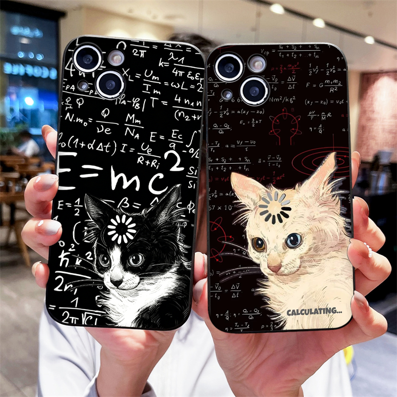 Funny Art Thinking Formula Cat - Phone Cases Oppo review and price