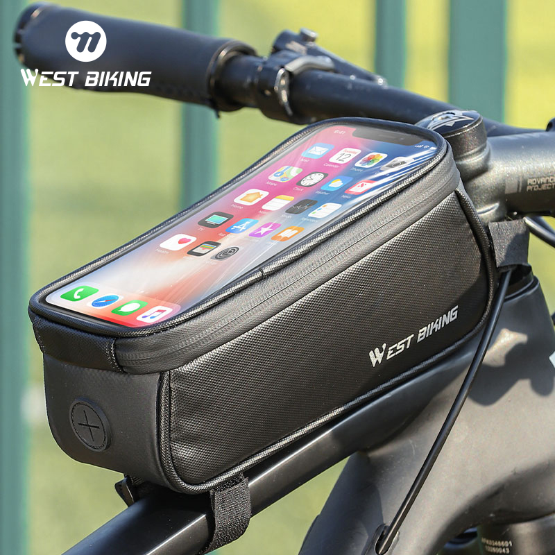 WEST BIKING Bicycle Frame Bag  - Phone Cases Youtube review and price