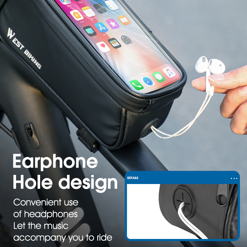 WEST BIKING Bicycle Frame Bag  - Phone Cases Youtube review and price