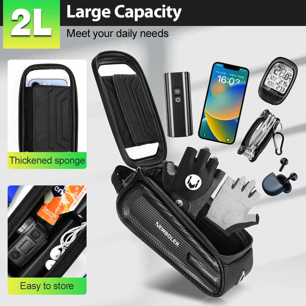 NEWBOLER Bicycle Bag Cycling T - Phone Cases Youtube review and price