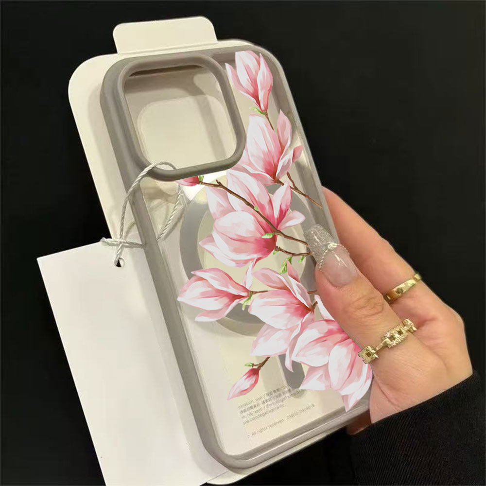 Fashion Flower Magnetic Phone  - Phone Cases Magsafe review and price