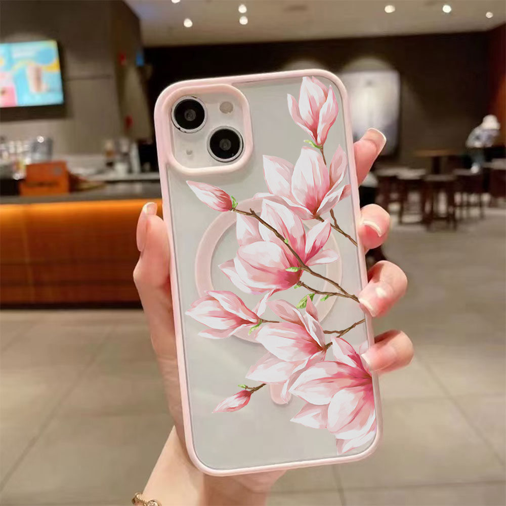 Fashion Flower Magnetic Phone  - Phone Cases Magsafe review and price