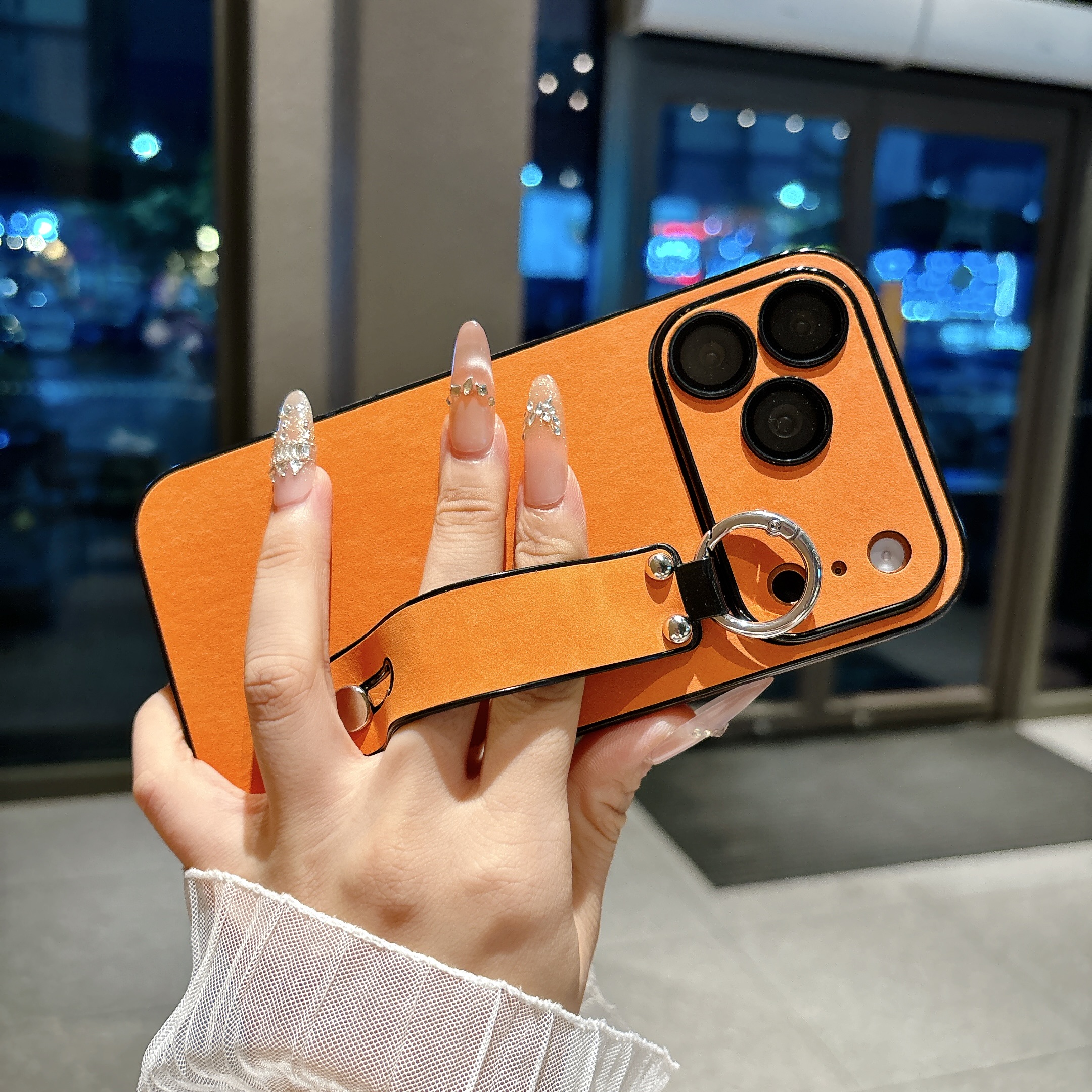 Suede Leather Wrist Strap Hold - Phone Cases For Iphone 15 review and price