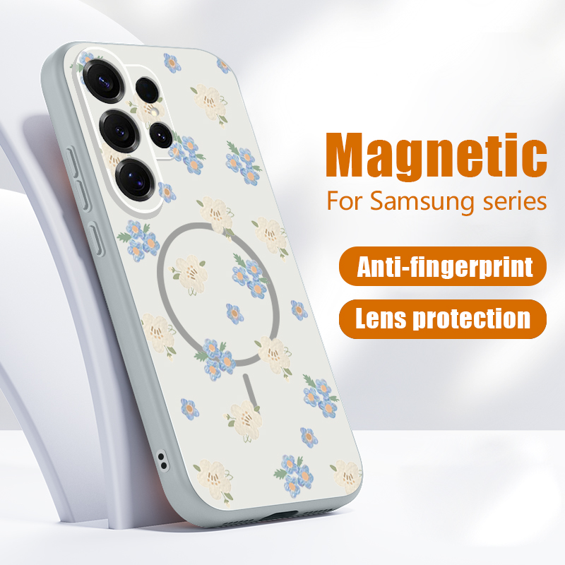 Blue Flowers Pattern Case For  - Phone Cases Magsafe review and price