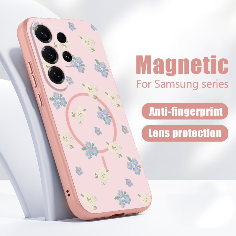 Blue Flowers Pattern Case For  - Phone Cases Magsafe review and price