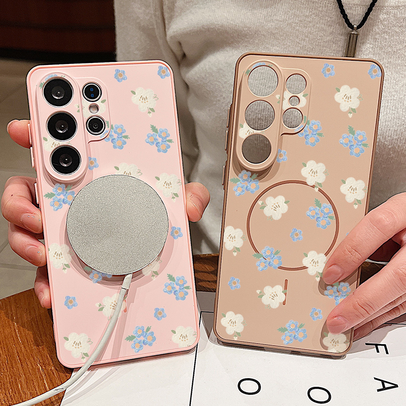 Blue Flowers Pattern Case For  - Phone Cases Magsafe review and price