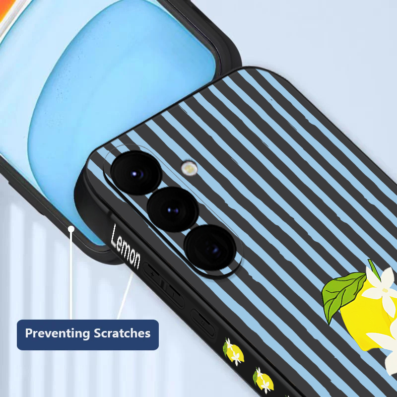 Stripe Lemon Print TPU Phone C - Phone Cases Samsung S24 review and price