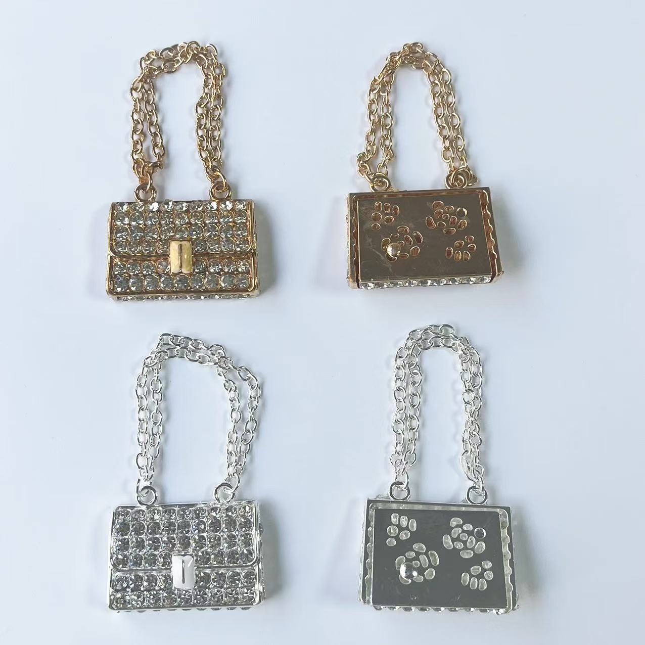 4Pcs Chic Mini Rhinestone Hand - Phone Cases Junk review and price