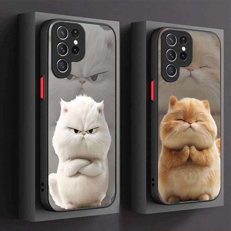 Angry Cat Couple Style Case fo - Phone Cases Samsung S24 review and price