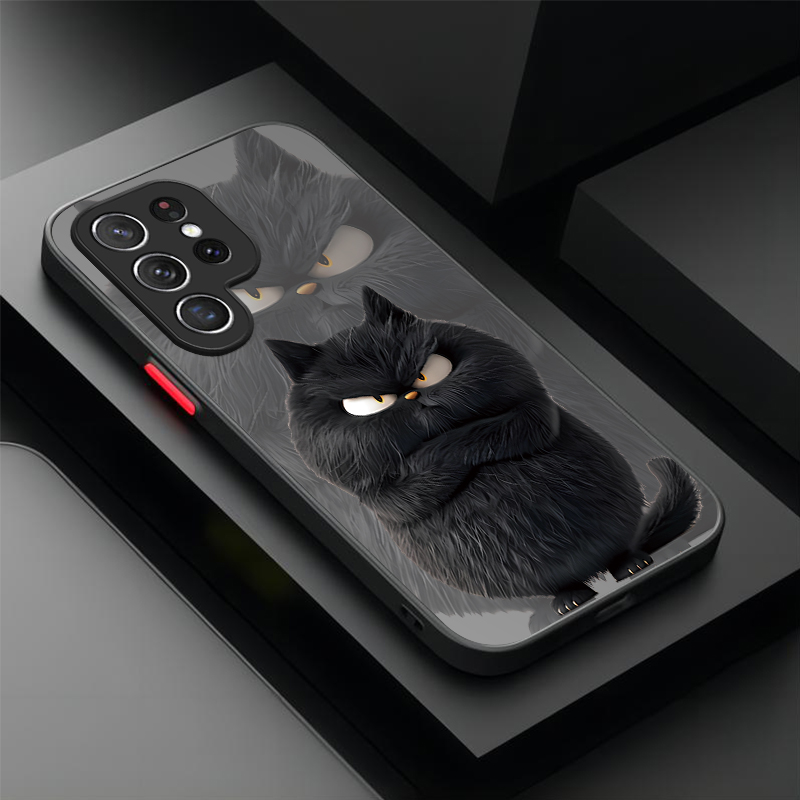 Angry Cat Couple Style Case fo - Phone Cases Samsung S24 review and price