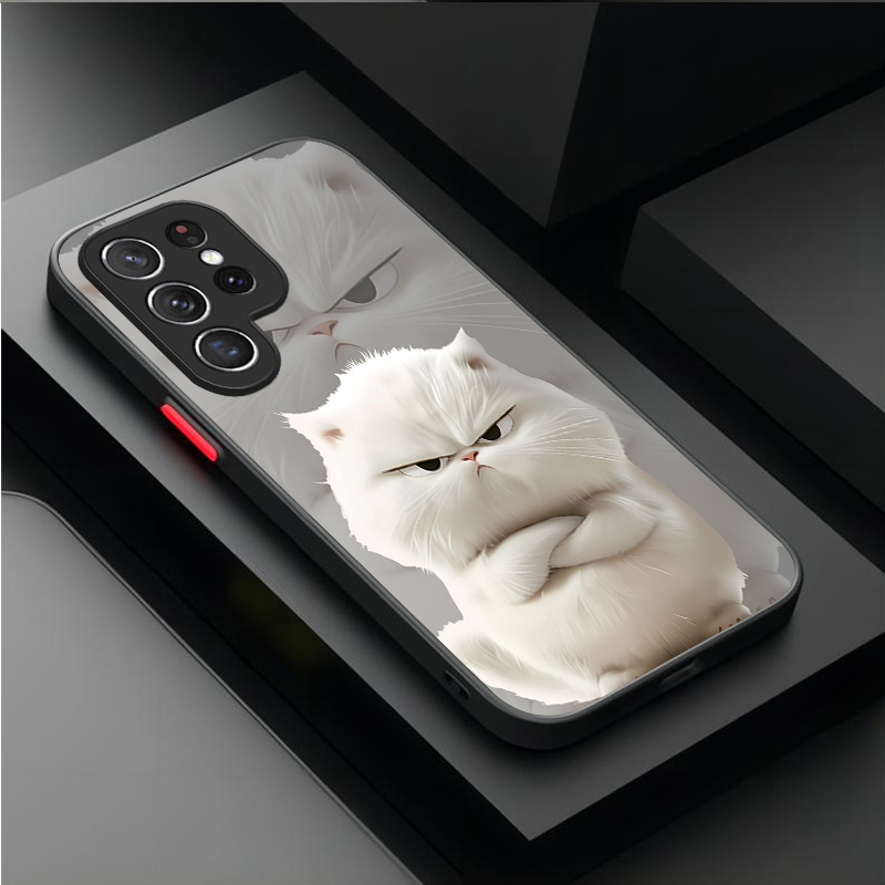 Angry Cat Couple Style Case fo - Phone Cases Samsung S24 review and price