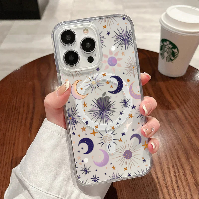 Romantic Sun Moon Stars Phone  - Phone Cases Magsafe review and price