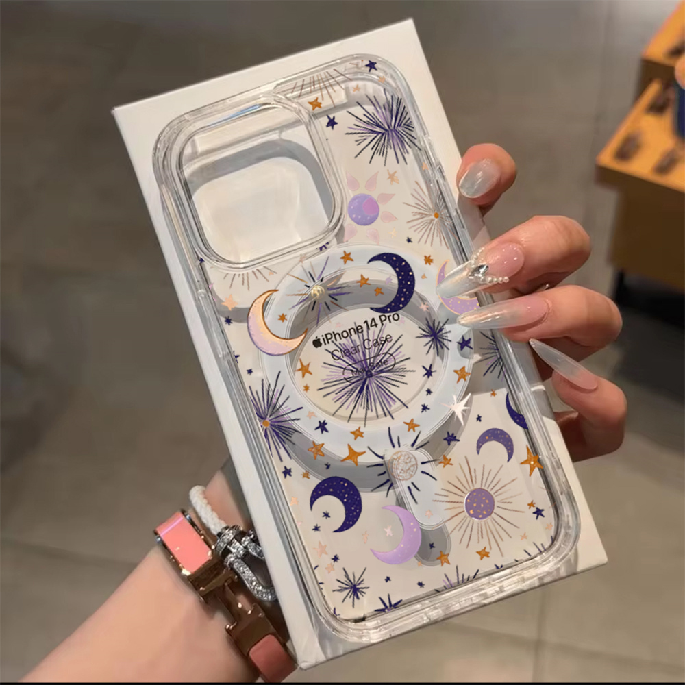 Romantic Sun Moon Stars Phone  - Phone Cases Magsafe review and price