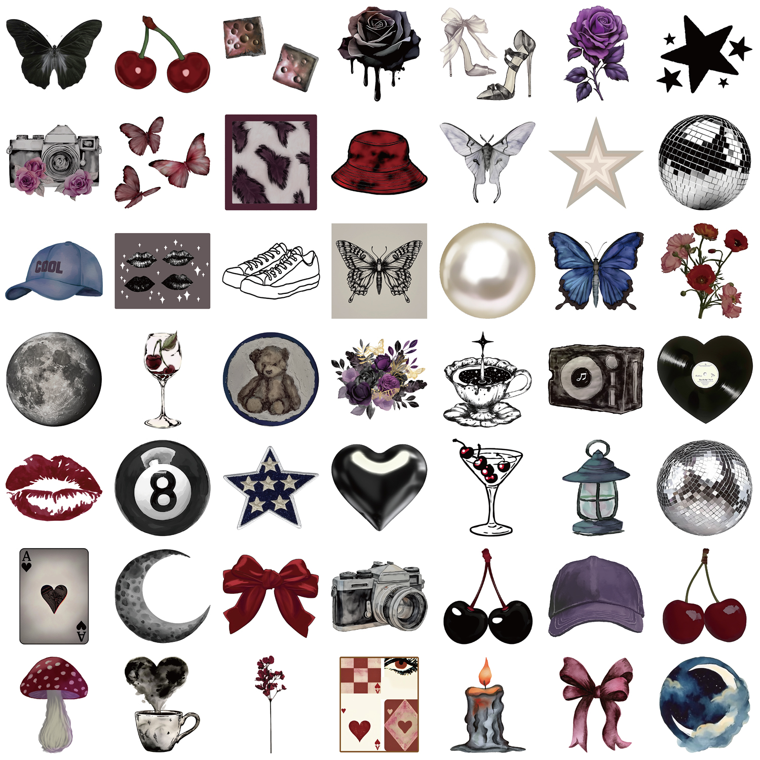 50pcs Pinterest Girl Stickers  - Phone Cases Pinterest review and price