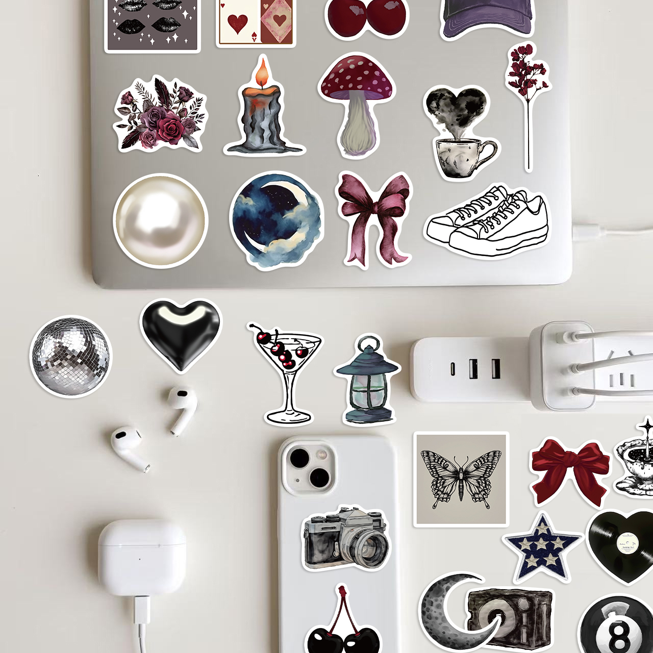 50pcs Pinterest Girl Stickers  - Phone Cases Pinterest review and price