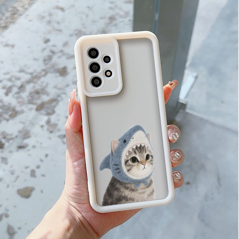 Cute Cartoon Animal Shark Cat  - Phone Cases Oppo review and price